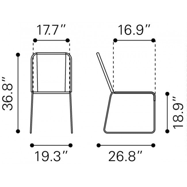 Silla  Modelo Drew - Gris