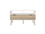 Mesa Para Tv Modelo Kiel 1 - Roble Sonoma Y Blanco