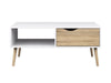 Mesa De Centro Modelo Kiel - Roble Sonoma Y Blanco