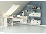 Escritorio Modelo Halle Plus 1 - Trufa Y Blanco
