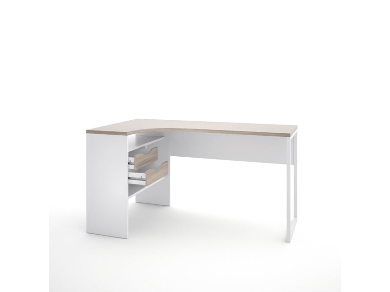 Escritorio Modelo Halle Plus 1 - Trufa Y Blanco