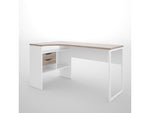 Escritorio Modelo Halle Plus 1 - Trufa Y Blanco