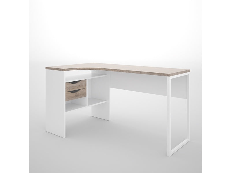 Escritorio Modelo Halle Plus 1 - Trufa Y Blanco