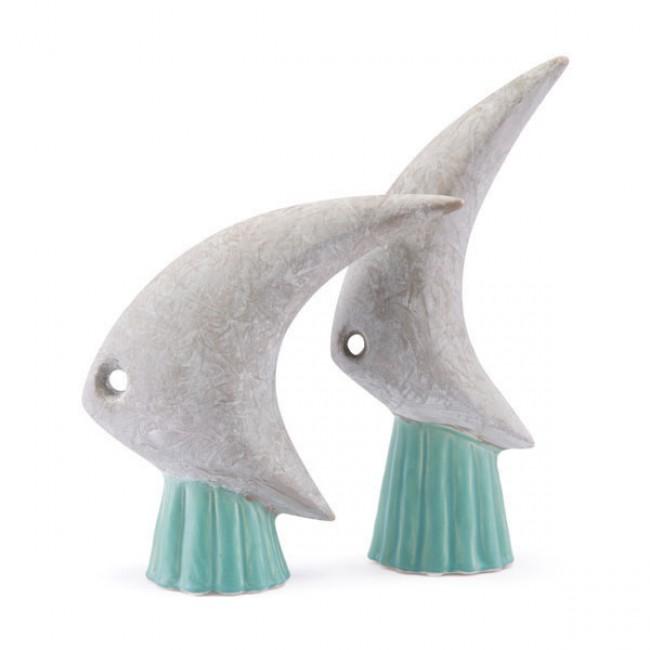 Accesorio Decorativo Pez Azte Grande - Gris / A10307