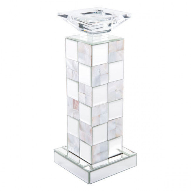 Portavela Modelo Squares Chico - Plata