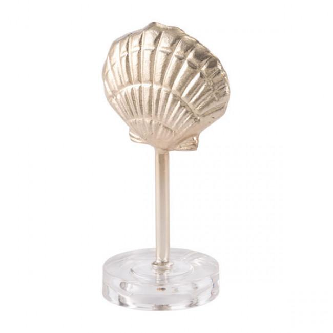 Accesorio Decorativo Shell On Pedestal - Dorado / A10974