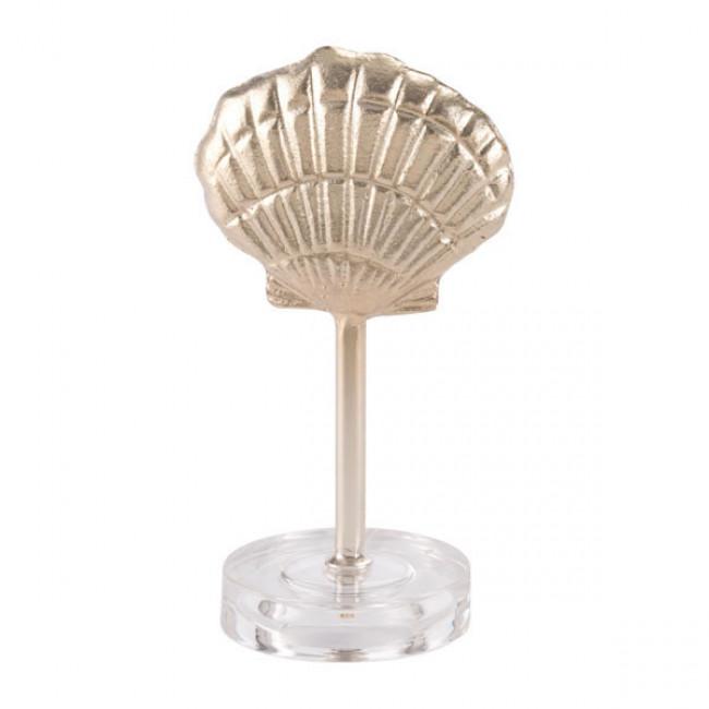 Accesorio Decorativo Shell On Pedestal - Dorado / A10976