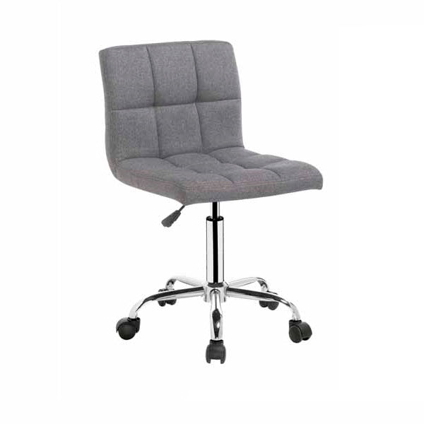 Silla Cubos Office Tela Gris - Gris y Cromo