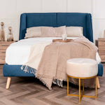 Cama King Size Trenton - Azul