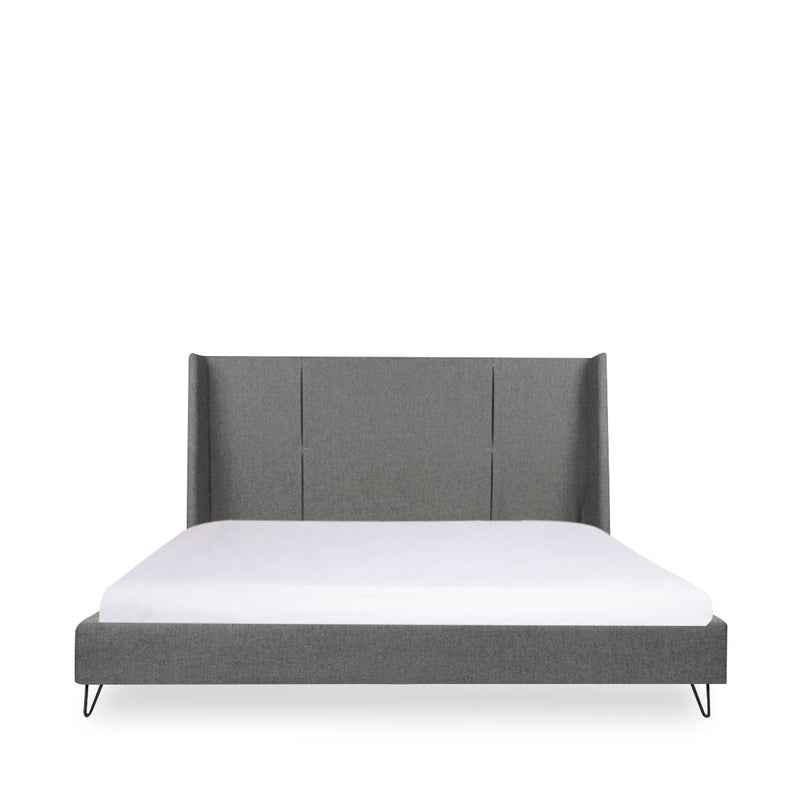 Cama Matrimonial Realy - Gris Claro