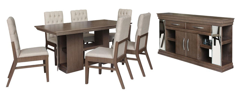 Antecomedor Moscu 6 Sillas - Capuchino