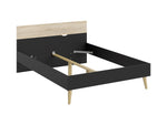 Cama Kiel - Roble sonoma y negro