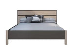 Cama Matrimonial Servien Roble Cepillado Y Lava