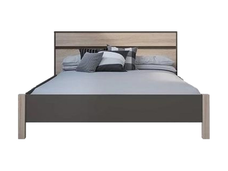 Cama Matrimonial Servien Roble Cepillado Y Lava