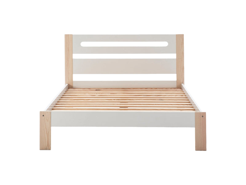 Cama Slyke - Blanco y Madera