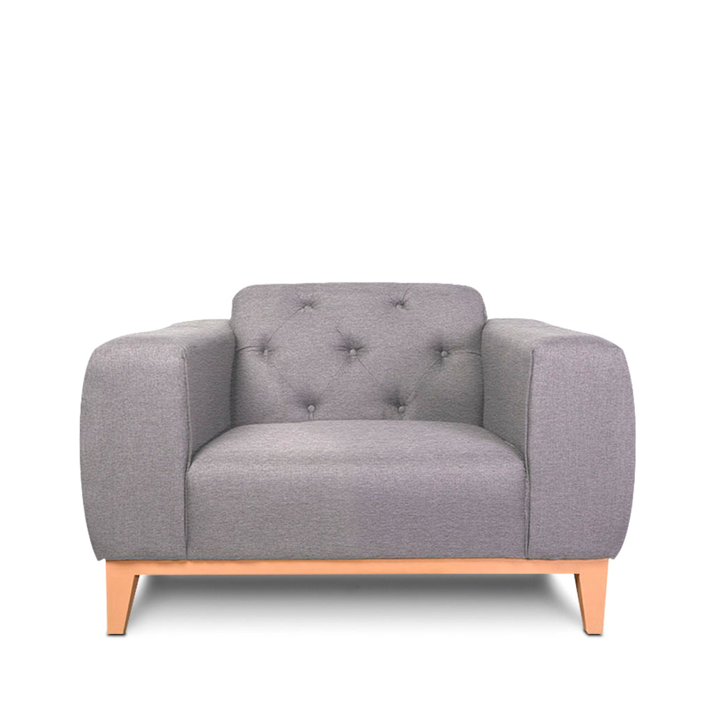 Sillon Individual Arely - Gris claro