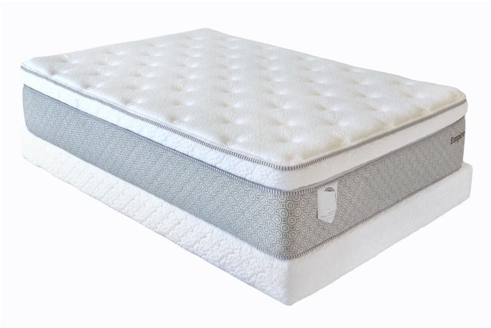 Colchon Empire Individual - Blanco y Gris