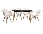 Mesa De Comedor Clap - Negro/Pino