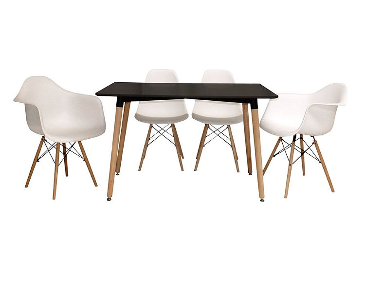 Mesa De Comedor Clap - Negro/Pino