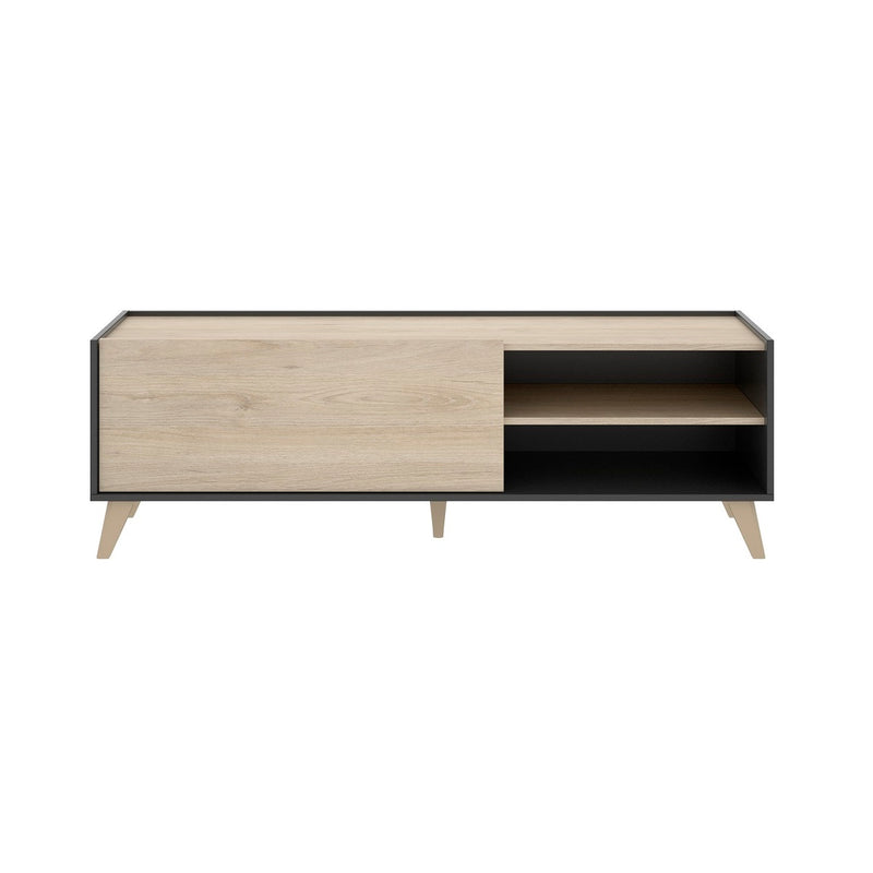 Mesa de TV Genesis - Roble y Grafito