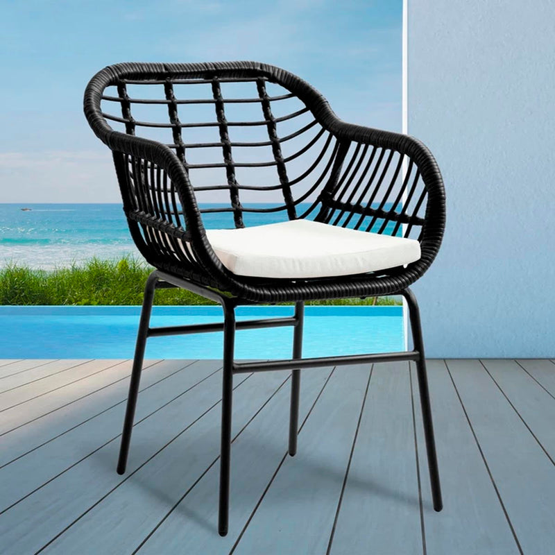 Silla para exterior Kisoi - Negro