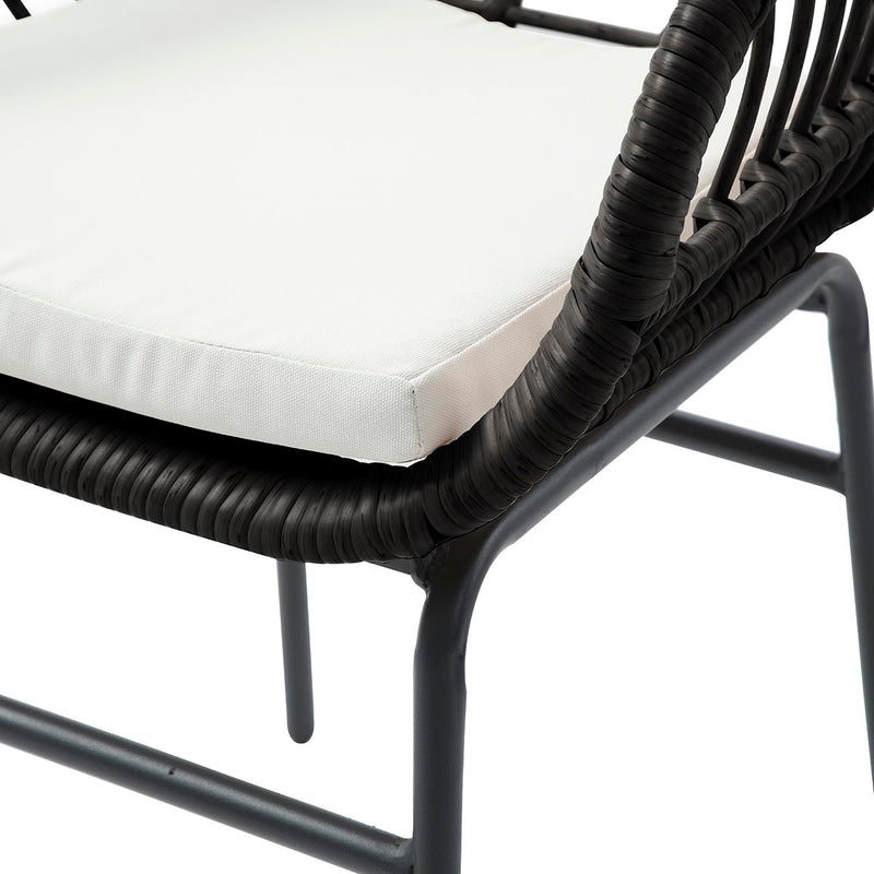 Silla para exterior Kisoi - Negro