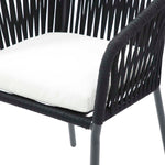 Silla para exterior Mison - Negro