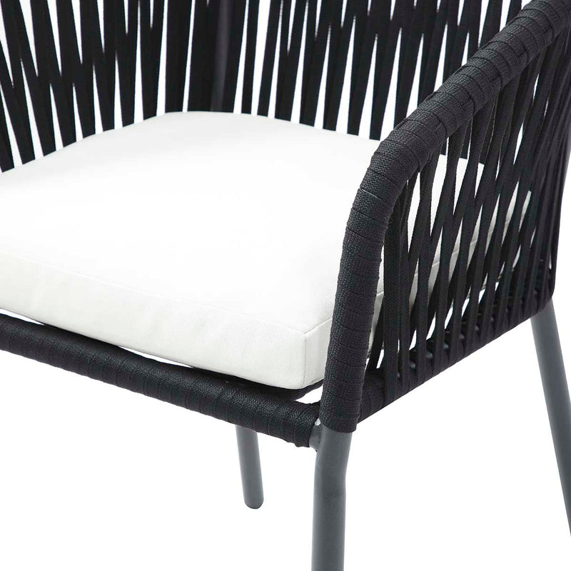 Silla para exterior Mison - Negro