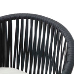 Silla para exterior Mison - Negro