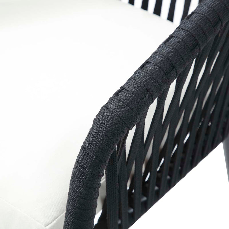 Silla para exterior Mison - Negro