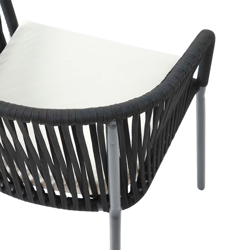 Silla para exterior Mison - Negro