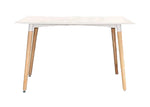 Mesa De Comedor Clap - Blanco/Pino