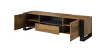 Mesa de TV Dan - Roble y Grafito