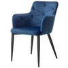 Silla  Milpitas Velvet Azul - Azul