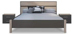 Cama Matrimonial Servien Roble Cepillado Y Lava