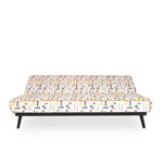 Sofa cama Nuelma - Estampado Rojo y Amarillo