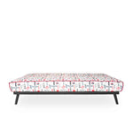 Sofa cama Nuelma - Estampado Rojo y Negro