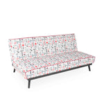 Sofa cama Nuelma - Estampado Rojo y Negro