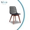 Silla Enzza Negra Madera - Negro / Nogal