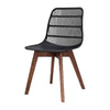 Silla Enzza Negra Madera - Negro / Nogal