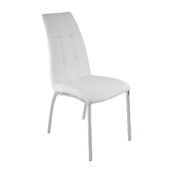 Silla Piel Deco - Blanca