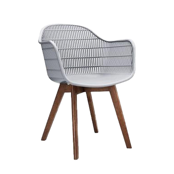 Silla Enzza Gris Madera - Gris / Nogal