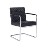 Silla Quilt Con Brazos - Negro