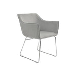 Sillon Mio Individual Patas Cromadas - Gris