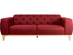 Sofá de 3 plazas Arely - Rojo
