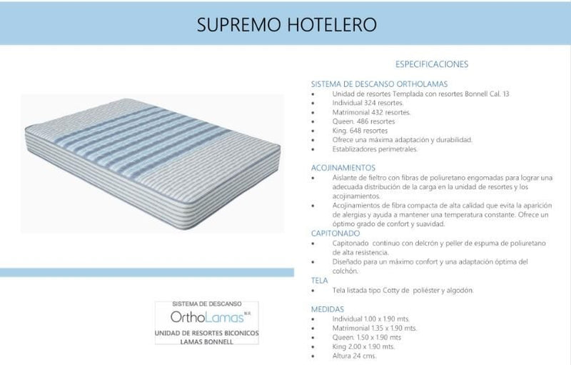 Box Supremo Hotelero Individual - Azul