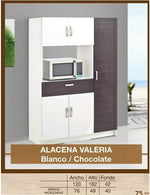 Alacena Valeria - Blanco / Chocolate