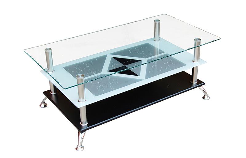 Mesa de Centro CT603 - Negro / Blanco