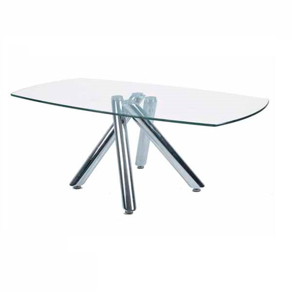 Mesa De Centro Emma Rectangular - Acero Inoxidable