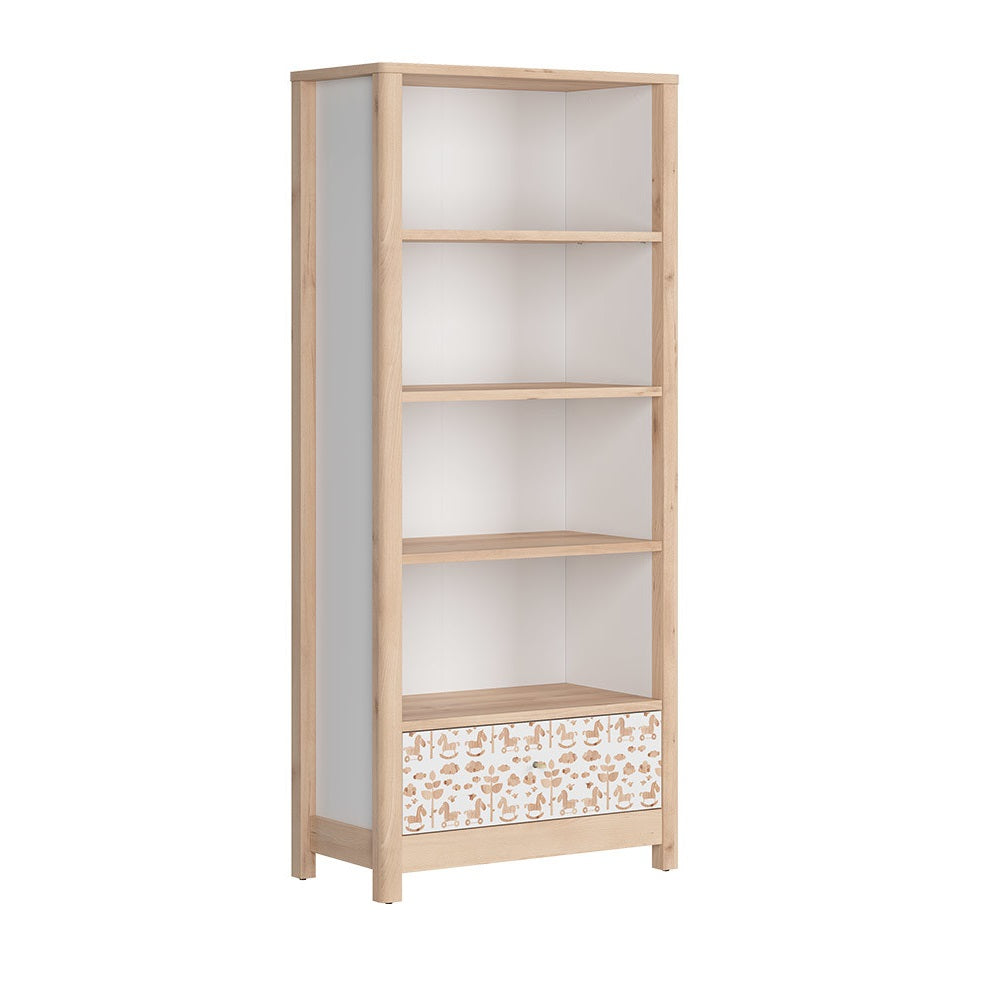 Librero Egedal - Blanco y beige